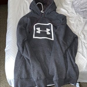 Gray Under Armour Hoodie